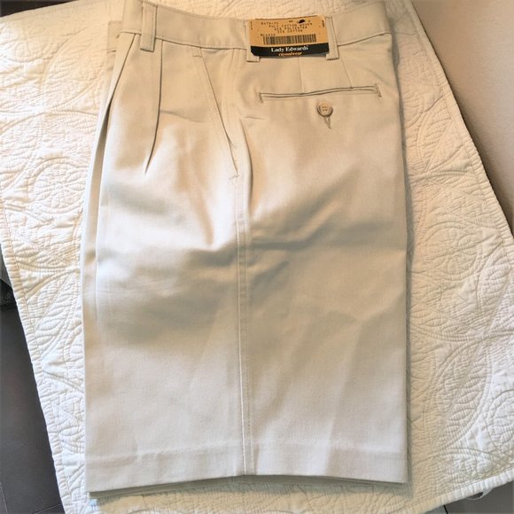 LADY EDWARDS Pleated Front High Rise Chino Short   NWT!! - Picture 7 of 10
